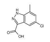 5-氯-7-甲基-1H-吲唑-3-羧酸结构式