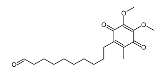 10-(4,5-dimethoxy-2-methyl-3,6-dioxocyclohexa-1,4-dien-1-yl)decanal结构式