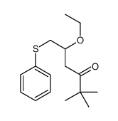 5-ethoxy-2,2-dimethyl-6-phenylsulfanylhexan-3-one结构式