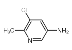 5-氯-6-甲基吡啶-3-胺结构式