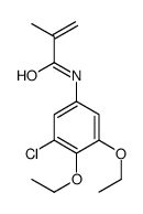 N-(3-chloro-4,5-diethoxyphenyl)-2-methylprop-2-enamide结构式