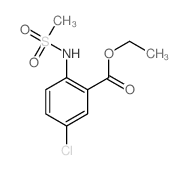 Benzoic acid,5-chloro-2-[(methylsulfonyl)amino]-, ethyl ester Structure