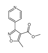 5-methyl-3-pyridin-4-yl-isoxazole-4-carboxylic acid methyl ester结构式