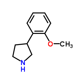 3-(2-甲氧基苯基)吡咯烷结构式