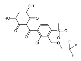 3-{2-氯-2-甲磺酰基-2-[(2,4,6-三氟乙氧基)甲基]苯甲酰基}-4,6-二羟基环己烷-1,3-二酮结构式
