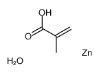 2-methylprop-2-enoic acid,zinc,hydrate Structure