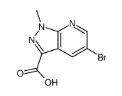 5-溴-1-甲基-1H-吡唑并[3,4-b]吡啶-3-羧酸结构式