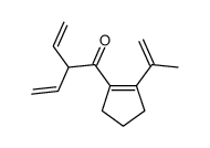 2-ethenyl-1-(2-prop-1-en-2-ylcyclopenten-1-yl)but-3-en-1-one结构式
