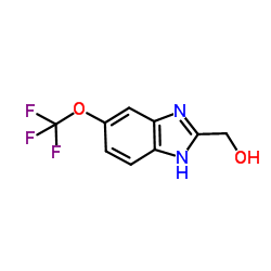 [5-(Trifluoromethoxy)-1H-benzimidazol-2-yl]methanol Structure