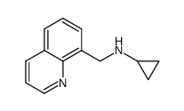 N-(quinolin-8-ylmethyl)cyclopropanamine结构式