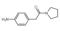 [4-(2-氧代-2-吡咯烷-1-基乙基)苯基]胺盐酸盐结构式