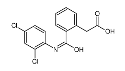 {2-[(2,4-Dichlorophenyl)carbamoyl]phenyl}acetic acid Structure