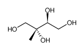 1,2,3,4-Butanetetrol, 2-methyl-, (2R,3S) Structure