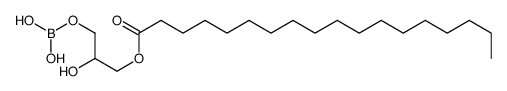 (2-hydroxy-3-octadecanoyloxypropoxy)boronic acid Structure