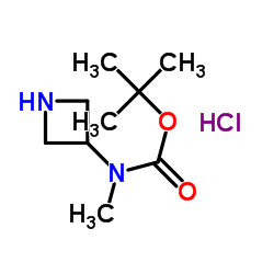 3-Boc-甲氨基氮杂环丁烷盐酸盐结构式