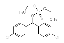 bis(4-chlorophenyl)methoxy-diethoxy-sulfanylidene-phosphorane结构式