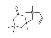 3-[[dimethyl(prop-2-enyl)silyl]methyl]-3,5,5-trimethylcyclohexan-1-one结构式
