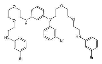 N1-(3-bromophenyl)-N1,N3-bis(2-{2-[2-(3- bromophenylamino)ethoxy]ethoxy}ethyl)benzene-1,3-diamine Structure