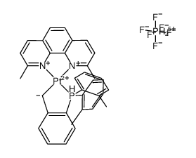[Pt(2,9-dimethyl-1,10-phenanthroline)(P(o-tolyl)2-Ph-CH2-κC,P)]PF6结构式