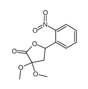 3,3-dimethoxy-5-(2-nitro-phenyl)-dihydro-furan-2-one Structure