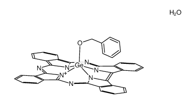 (benzyloxy)germanium(IV) α,β,γ-triazatetrabenzcorrole hemihydrate Structure