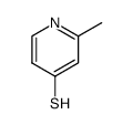 4-Pyridinethiol,2-methyl-(6CI) Structure