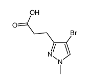 3-(4-Bromo-1-methyl-1H-pyrazol-5-yl)propanoic acid Structure