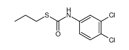 S-PROPYL (3,4-DICHLOROPHENYL)CARBAMOTHIOATE结构式
