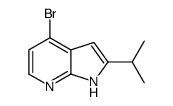 4-溴-2-(1-甲基乙基)-1H-吡咯并[2,3-B]吡啶结构式
