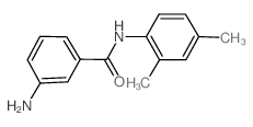 3-氨基-n-(2,4-二甲基苯基)苯甲酰胺结构式