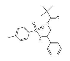 N-(2-pivaloyloxy-1-phenylethyl)-4-toluenesulfonamide结构式