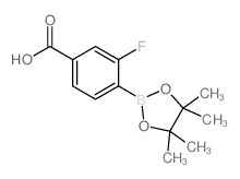 4-羧基-2-氟苯基硼酸频那醇酯结构式