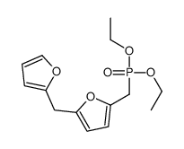 2-(diethoxyphosphorylmethyl)-5-(furan-2-ylmethyl)furan结构式