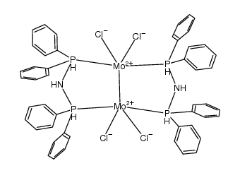 bis[dichloro(μ-bis(diphenylphosphino)amine)molybdenum(II)]结构式