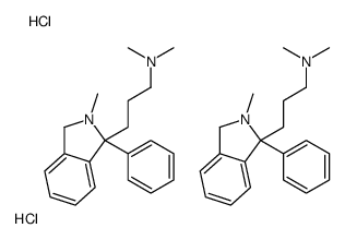 dimethyl-[3-(2-methyl-1-phenyl-3H-isoindol-1-yl)propyl]azanium,dichloride结构式