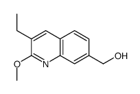 (3-乙基-2-甲氧基喹啉-7-基)甲醇结构式
