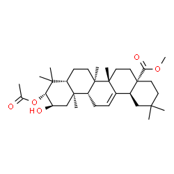 3-ACETYLOXY-2-HYDROXY-(2ALPHA,3BETA)-OLEAN-12-EN-28-OIC ACID METHYL ESTER Structure