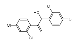 (RS)-1,2-bis(2,4-dichlorophenyl)prop-2-en-1-ol结构式