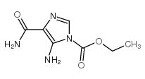 5-氨基-4-(氨基羰基)-1H-咪唑-1-羧酸乙酯结构式