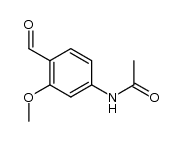2-methoxy-4-acetyl-amino-benzaldehyde Structure