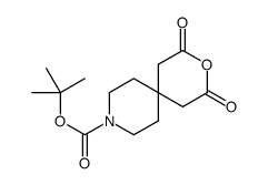 2,4-二氧代-3-噁-9-氮杂螺[5.5]十一烷-9-羧酸 1,1-二甲基乙酯结构式