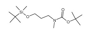 N-(tert-butoxycarbonyl)-N-methyl-3-(tert-butyldimethylsiloxy)propylamine Structure
