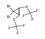 3,3-Dibrom-1,2-bis(trifluormethylthio)-1-cyclopropen结构式