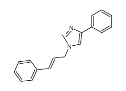 1-(3-phenyl-2-propenyl)-4-phenyl-1,2,3-triazole结构式