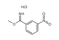 3-nitro-benzimidic acid methyl ester, hydrochloride结构式