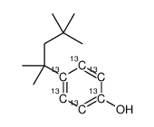 4-tert-Octylphenol-ring-13C6 Structure