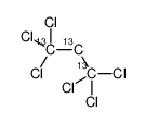 1,1,1,3,3,3-Hexachloropropane-13C3 Structure