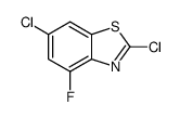 2,6-dichloro-4-fluoro-1,3-benzothiazole结构式