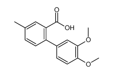 2-(3,4-dimethoxyphenyl)-5-methylbenzoic acid结构式
