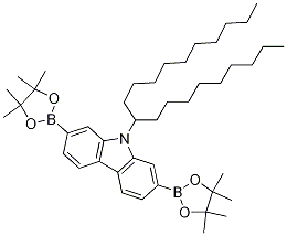 9,9-二癸基芴-2,7-二硼酸二频哪醇酯结构式